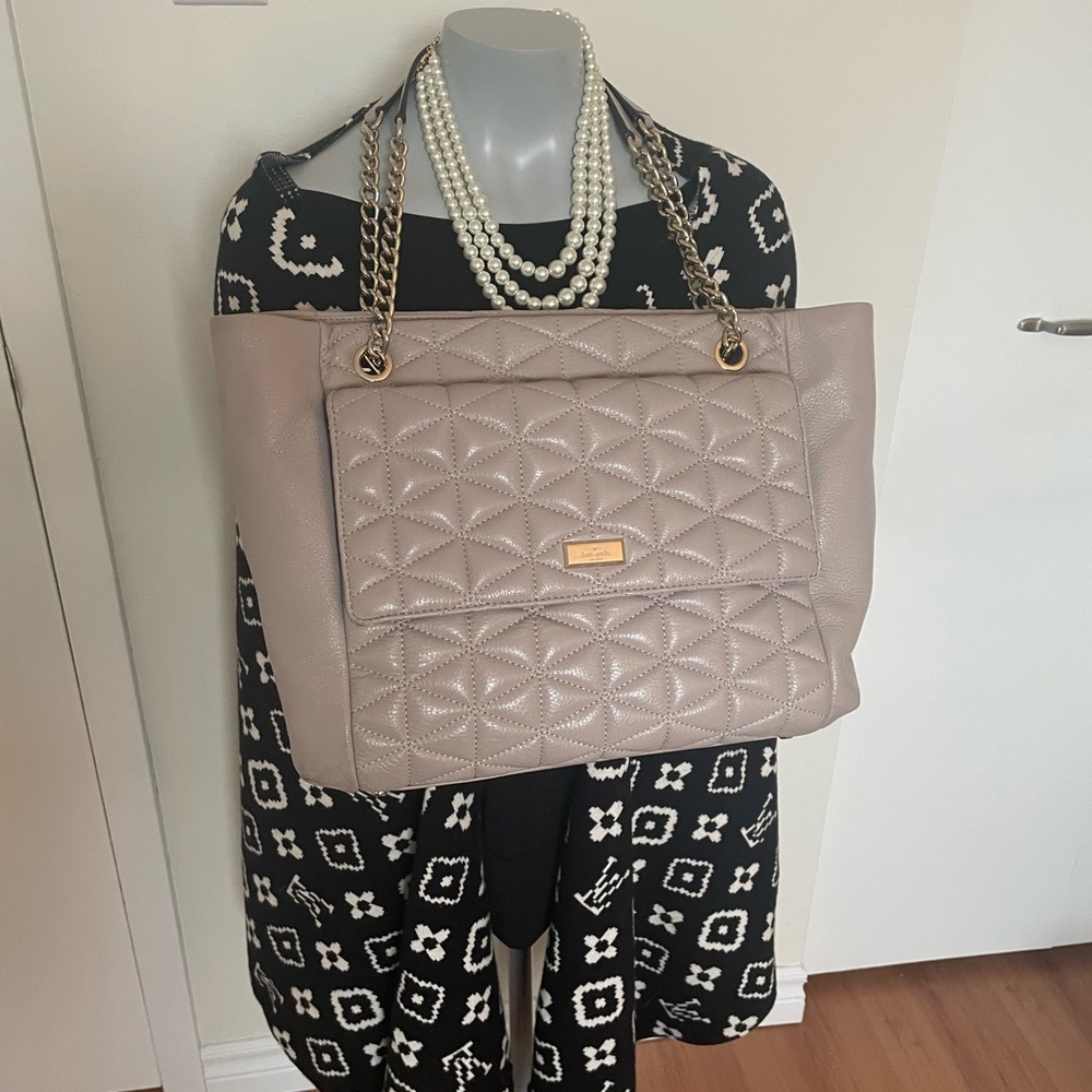 Kate Spade leather quilted shoulder bag